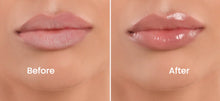 Load image into Gallery viewer, Before and after results of NayJor Beauty Day & Night Lip Mask. Dry, chapped lips transformed into smooth, hydrated lips with a healthy glow.