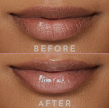 Load image into Gallery viewer, Before and after results of NayJor Beauty Day & Night Lip Mask. Dry, chapped lips transformed into smooth, hydrated lips with a healthy glow.