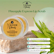 Load image into Gallery viewer, Nayjor Beauty Pineapple Lip Scrub – Exfoliating lip care in a 10g jar, designed for smooth, hydrated lips.