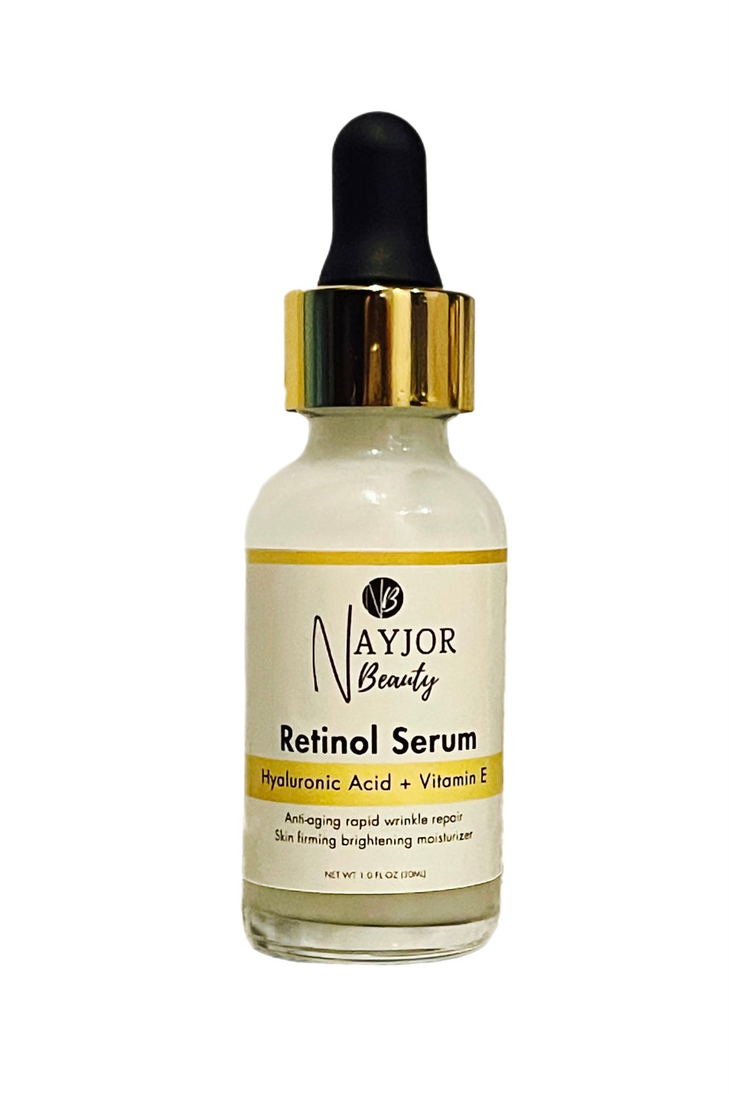 NayJor Beauty Retinol Serum with Hyaluronic Acid and Vitamin E – Anti-Aging & Hydration