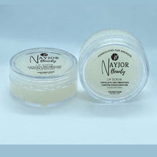 Load image into Gallery viewer, Coconut Lip Scrub by Nayjor Beauty – Made with real coconut extract for deep hydration and gentle exfoliation.
